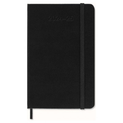 AGENDA 18 MESES 2024-2025 SEMANAL P (9 X 14 CM) NEGRA TAPA DURA MOLESKINE DHB18WN2Y25 (Espera 4 dias)