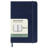 AGENDA 18 MESES 2024-2025 SEMANAL P (9 X 14 CM) AZUL ZAFIRO TAPA DURA MOLESKINE DHB2018WN2Y25 (Espera 4 dias)