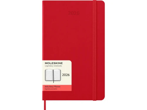 AGENDA 2026 TAPA DURA 12 MESES DIARIA L (13 X 21 CM) ROJO MOLESKINE DHF212DC3Y26 (Espera 4 dias)