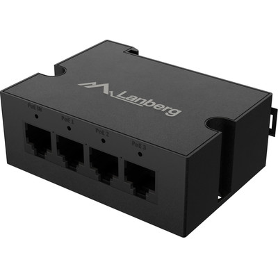 SWITCH LANBERG POE EXT DIN-FE4-AT-30W 1XIN 3XOUT DIN RAIL AT 30W METAL CLIPS SWITCH LANBERG POE EXT DIN-FE4-AT-30W 1XIN 3XOUT DIN RAIL AT 30W METAL CLIPS