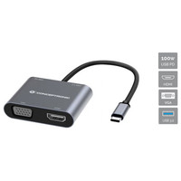 DOCKING USB-C CONCEPTRONIC DONN016 1xHDMI 4K 1xVGA DOCKING USB-C CONCEPTRONIC DONN016 1xHDMI 4K 1xVGA