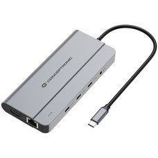 CONCEPTRONIC DONN34G Estacion de acoplamiento MST USB 3.2 Gen 2 10 en 1 (HDMI 4K60Hz, DisplayPort 8K30Hz, GbE, 3x USB-C 10 Gbps, 2x USB-A 480 Mbps, Audio, USB P CONCEPTRONIC DONN34G Estacion de acoplamiento MST USB 3.2 Gen 2 10 en 1 (HDMI 4K60Hz, DisplayPort 8K30Hz, GbE, 3x USB-C 10 Gbps, 2x USB-A 480 Mbps, Audio, USB P