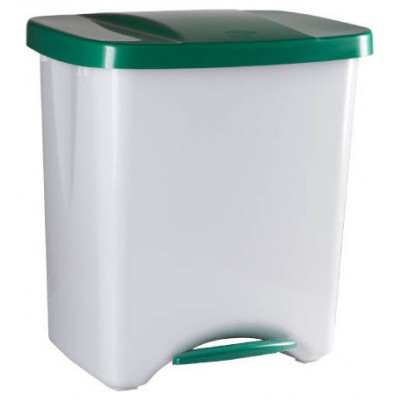 PAPELERA PEDALBIN ECOLOGIC 40L TAPA VERDE DENOX DP357 (Espera 4 dias)