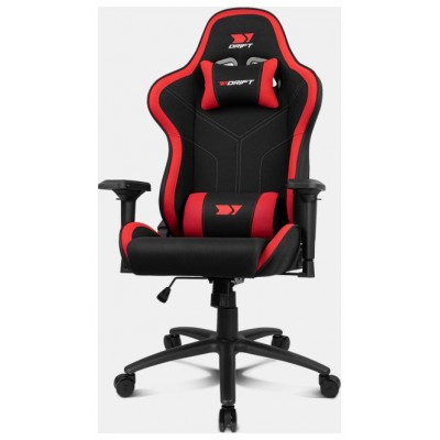 SILLA GAMING DRIFT DR110BR TEJIDO NEGRO ROJO