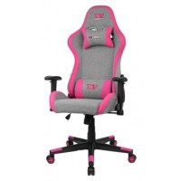 DRIFT DR90 PRO Silla para videojuegos de PC Asiento acolchado Gris, Rosa (Espera 4 dias)