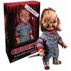 MUÑECO DIABÓLICO CHUCKY TAMAÑO REAL CON EFECTO DE SD TOYS MEZMEZ78003 (Espera 4 dias)