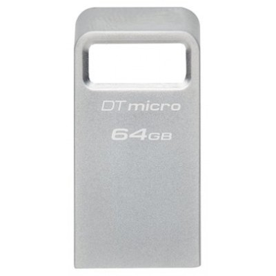 Kingston Technology DataTraveler Micro unidad flash USB 64 GB USB tipo A 3.2 Gen 1 (3.1 Gen 1) Plata (Espera 4 dias)