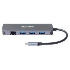 ADAPTADOR RED D-LINK USB-C 5 EN 1 USB-C PUERTO GIGAB