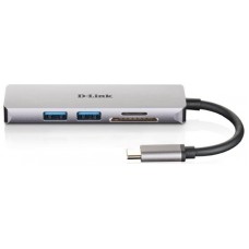 HUB D-LINK USB-C 5EN1 CON HDMI / 2xUSB3.0 / LECTOR DE TARJETAS (Espera 4 dias)