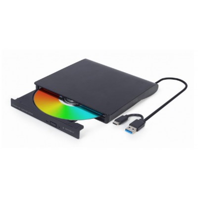 UNIDAD DE DVD USB EXTERNA GEMBIRD NEGRA
