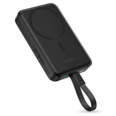 OS-BASEUS ENERFILL FM11 MAGNETIC POWER BANK WITH BUILT-IN USB CABLE 10000MAH 30W COSMIC BLACK (Espera 4 dias)