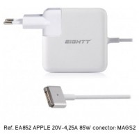 CARGADOR PORTATIL EIGHTT ESPECIFICO COMPATIBLE APPLE 20V-4,25A 85W MAGSAFE2