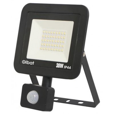 Foco LED Ultra Slim 30W con Sensor 6500K Negro ELBAT (Espera 2 dias)