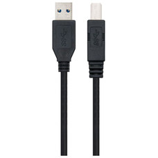 Ewent EW-100103-020-N-P cable USB 1,8 m USB 3.2 Gen 1 (3.1 Gen 1) USB A USB B Negro (Espera 4 dias)
