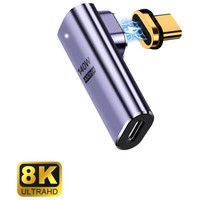 ADAPTADOR USB-C EWENT MACHO-HEMBRA MAGNETICO PD100W PURPURA ADAPTADOR USB-C EWENT MACHO-HEMBRA MAGNETICO PD100W PURPURA