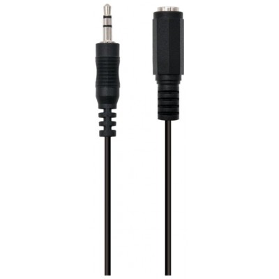 CABLE DE AUDIO ESTEREO DE 3,5 MM M A 3,5 MM F DE 5,0 METROS.