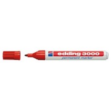 MARCADOR PERMANENTE PUNTA REDONDA 1.5-3MM 3000 ROJO EDDING 3000-02 (MIN10) (Espera 4 dias)