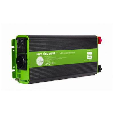 INVERSOR CORRIENTE DC-AC GEMBIRD COCHE DE ONDA SINUSOIDAL PURA DE 12 V 1000 W