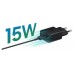 CARGADOR SAMSUNG EP-T1510 USB-C 15W BLACK CON CABLE