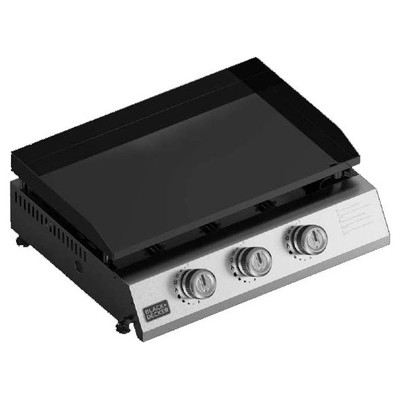 PAE PLANCHA BLACK+DECKER GAS 2 QUEM. ACE. INOX. PAE PLANCHA BLACK+DECKER GAS 2 QUEM. ACE. INOX.