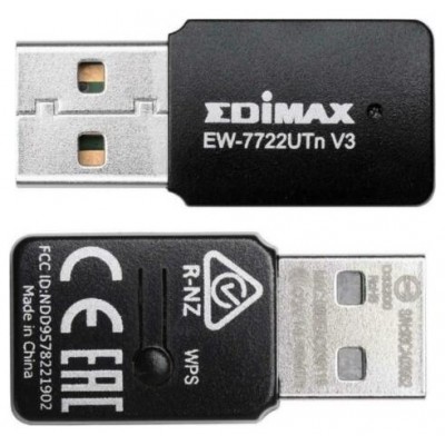 ADAPTADOR RED EDIMAX EW-7722UTNV3 USB2.0 (Espera 4 dias)