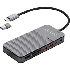EWENT EW1156 8en1 Estación acopl. USB-C Caja SSD EWENT EW1156 8en1 Estación acopl. USB-C Caja SSD