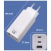 EWENT Cargador carga rapido 65w usb-c y usb-a