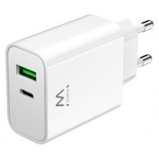 CARGADOR USB PARED EWENT EW1325 USB-C/USB-A 30W BLANCO (Espera 4 dias)
