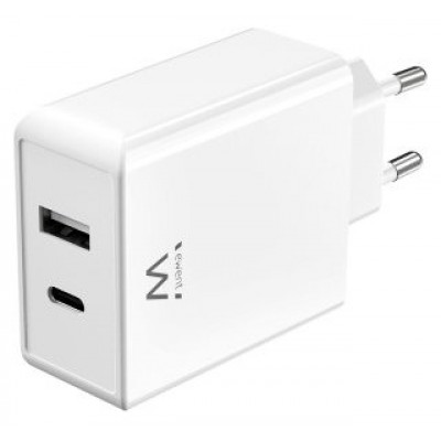 EWENT CARGADOR RÁPIDO USB-C Y USB-A / GAN / 45W