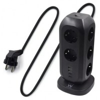 REGLETA EWENT EW3862 11TOMAS+ 2USB+2 USB-C (Espera 4 dias)