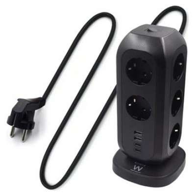 REGLETA EWENT EW3862 11TOMAS+ 2USB+2 USB-C (Espera 4 dias)