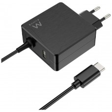 Ewent EW3978 cargador de dispositivo móvil Portátil Negro Corriente alterna Carga rápida Interior (Espera 4 dias)