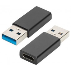 Ewent EW9650 cable gender changer USB Type-A USB Tipo C Negro (Espera 4 dias)