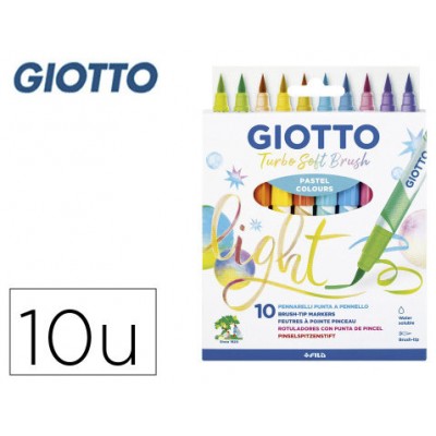 ESTUCHE 10 UDS TURBO SOFT BRUSH PASTEL GIOTTO F426900 (Espera 4 dias)