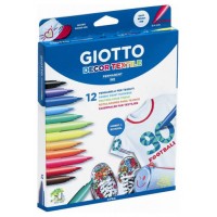 ESTUCHE 12 ROTULADORES GIOTTO DECO TEXTIL GIOTTO F49490000 (Espera 4 dias)