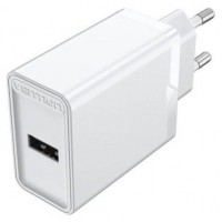 CARGADOR PARED 12W USB-A 2.4A BLANCO VENTION (Espera 4 dias)