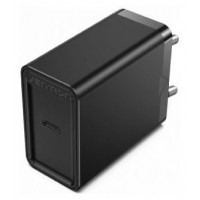CARGADOR PARED 20W USB-C 3A NEGRO VENTION (Espera 4 dias)