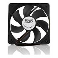 3go FAN12BK - Ventilador 12cm negro retail