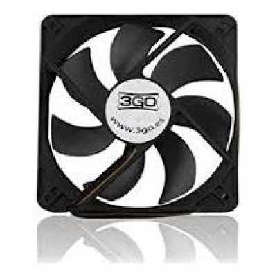 3go FAN12BK - Ventilador 12cm negro retail