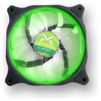 VENTILADOR 12CM 3GO DROXIO NEGRO LED VERDE (Espera 4 dias)