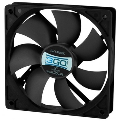 80mm, 1400 rpm, 26.7 CFM, 12V, 18dB, Negro