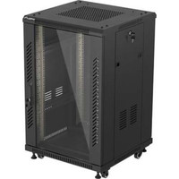 ARMARIO RACK LANBERG DE SUELO 19" 18U 600X600 PUERTA DE CRISTAL FLAT PACK NEGRO ARMARIO RACK LANBERG DE SUELO 19" 18U 600X600 PUERTA DE CRISTAL FLAT PACK NEGRO