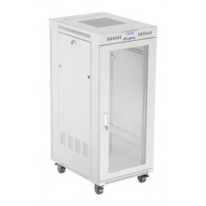 ARMARIO LANBERG RACK 19" 27U 600X800 FLAT PACK PUERTA PERFORADA CON LCD GRIS