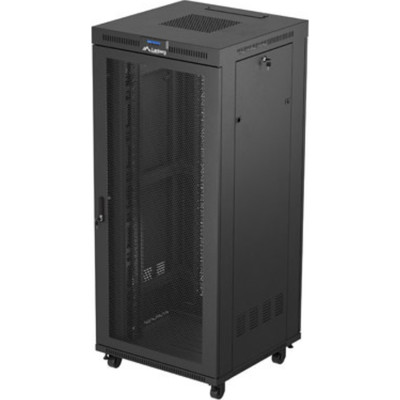 ARMARIO RACK 19" LANBERG 37U 800X800 FLAT PACK PUERTA PERFORADA CON LCD NEGRO