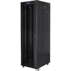 ARMARIO LANBERG RACK 19" 42U 800X800 FLAT PACK NEGRO PUERTA CRISTAL CON LCD