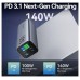 POWER BANK 27000mAh 140W + CABLE USB-C/LIGHTNING GRIS VENTION (Espera 4 dias)