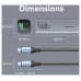 POWER BANK 27000mAh 140W + CABLE USB-C/LIGHTNING GRIS VENTION (Espera 4 dias)