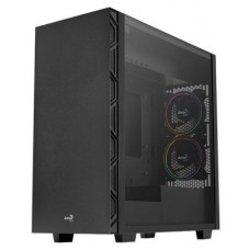 Caja Atx Semitorre Gaming Aerocool Flo Saturn Black