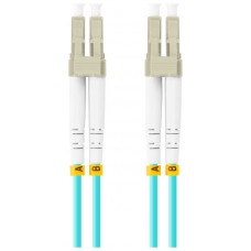 CABLE DE FIBRAOPTICA LANBERG 1M MULTI LC/UPC-LC/UPC DUPLEX OM3 50/125 LSZH  AZUL