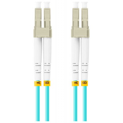 CABLE DE FIBRAOPTICA LANBERG 2M MULTI LC/UPC-LC/UPC DUPLEX OM3 50/125 LSZH  AZUL